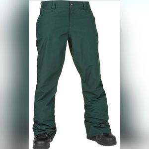 NWT $150 Volcom Hallen Dark Green Snowboard Pants - SMALL